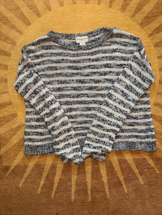 Denim & Supply Ralph Lauren Sweaters - Denim & Supply Ralph Lauren Blue and White Striped Crewneck Sweater